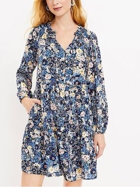 LOFT | Dresses | Loft Cream Floral Lace Mini Dress | Poshmark